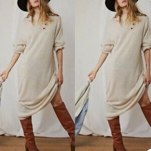 Free People Teddy Knit Sweater Dress